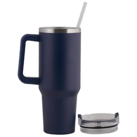 1200ml Hardy Travel Tumbler Navy Open Image